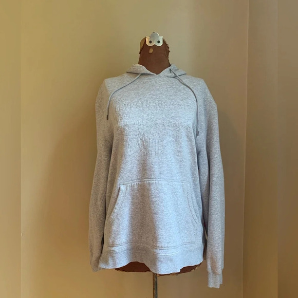 Levi's Tops - Levi’s gray hooded embossed sweatshirt, hoodie